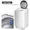 Portable 7.7 lbs Automatic Laundry Washing Machine with Drain Pump, Compact Top Load Washer for Apartments, Dorms, RVs