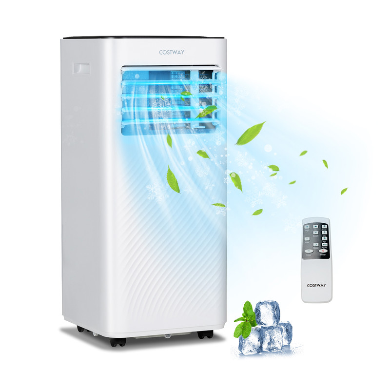 4-in-1 10000 BTU Portable Air Conditioner with Remote, AC Unit with Fan, Dehumidifier, Sleep Mode, Ideal for Bedroom
