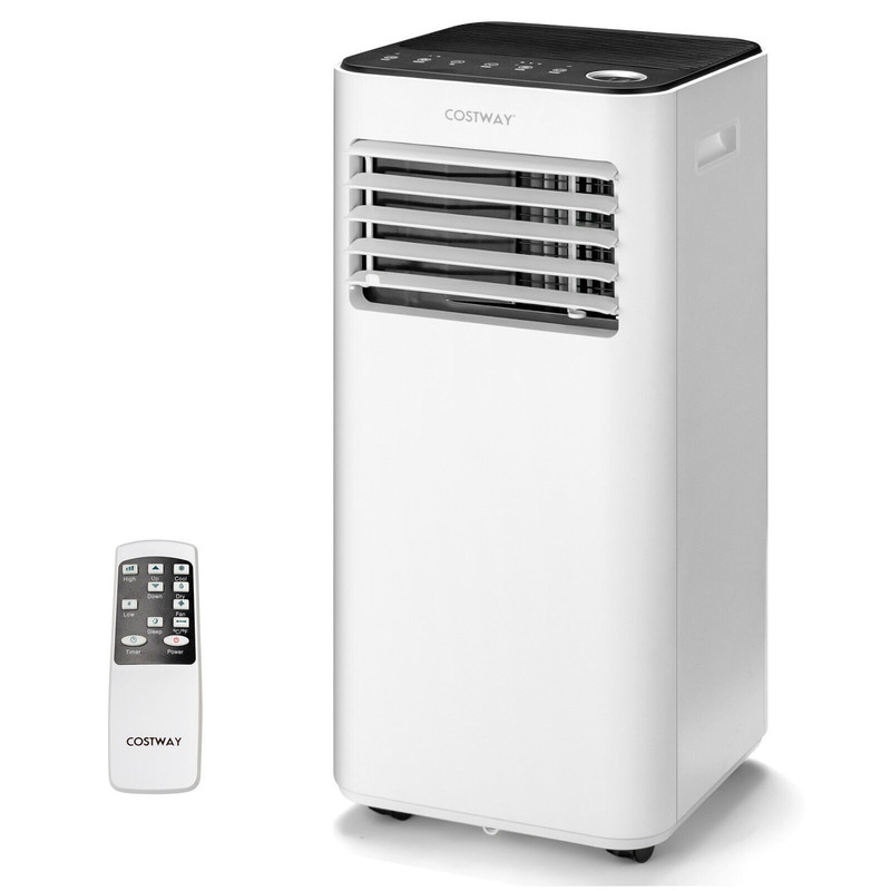 8000 BTU Portable Air Conditioner with Fan & Dehumidifier, 3-in-1 AC Unit with Remote, Timer, Quiet Mode