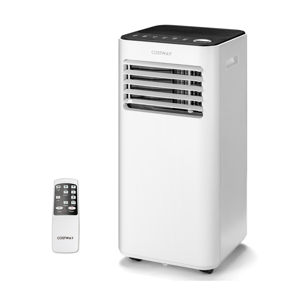 10000 BTU Portable Air Conditioner with Fan & Dehumidifier, Quiet AC Unit with Sleep Mode, Remote & Timer