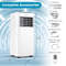 10000 BTU Portable Air Conditioner with Remote Control, Dehumidifier & Fan, Quiet AC Unit for Room Home Office Bedroom