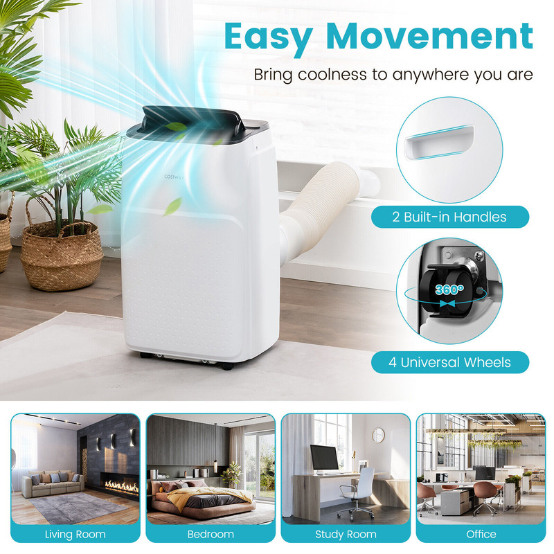 13000 BTU Portable Air Conditioner with App & Heater, 4-in-1 AC Unit with WiFi, Dehumidifier & Fan, Voice Control