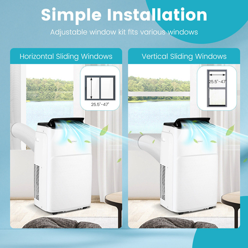 13000 BTU Portable Air Conditioner with App & Heater, 4-in-1 AC Unit with WiFi, Dehumidifier & Fan, Voice Control