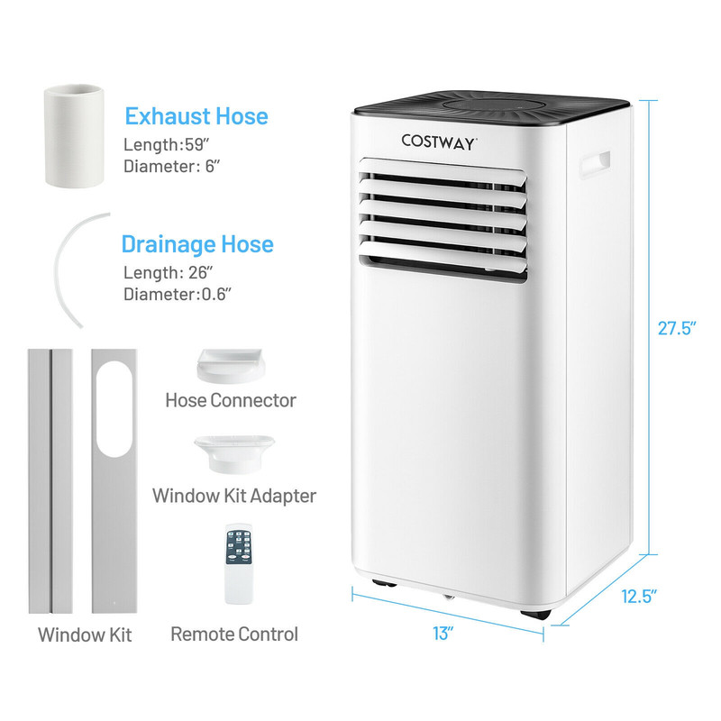 10000 BTU Portable Evaporative Air Cooler Dehumidifier with Remote, 24H Timer, Fan & Sleep Mode for Home Office Use