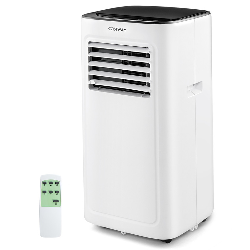 9000 BTU Portable Air Conditioner with Dehumidifier & 24H Timer, Quiet Room AC Unit for Bedroom, Office