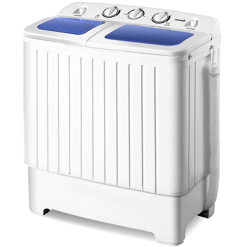 Compact Twin Tub Washing Machine For Home Use Portable Washer  Dryer With Separate Spin Tub Ideal F 5