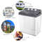 Portable TwinTub Washing Machine Compact SemiAutomatic Washer And Spinner For Small Spaces And Trav 1