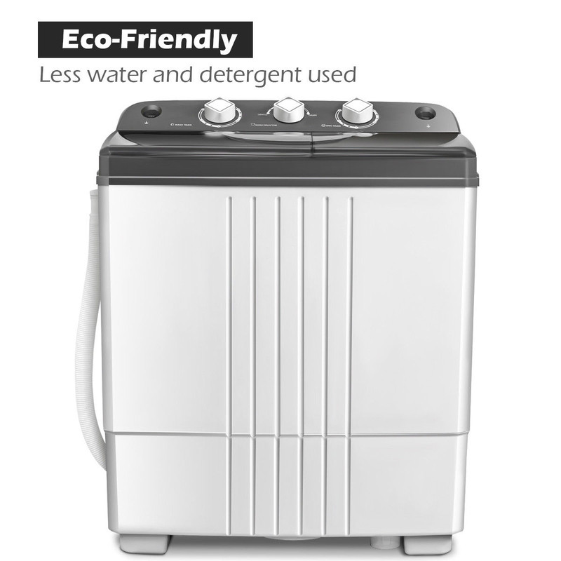 Portable TwinTub Washing Machine Compact SemiAutomatic Washer And Spinner For Small Spaces And Trav 4