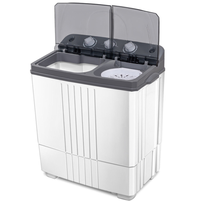 Portable TwinTub Washing Machine Compact SemiAutomatic Washer And Spinner For Small Spaces And Trav 2