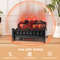 Electric Fireplace Heater With Realistic Pinewood Ember Bed Infrared Log Insert For Home Living Roo 5