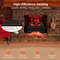 Electric Fireplace Heater With Realistic Pinewood Ember Bed Infrared Log Insert For Home Living Roo 2