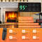 Infrared Electric Fireplace Heater With Remote Control And Realistic Pinewood Ember Bed 5 Flame Col 2
