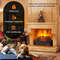 Infrared Electric Fireplace Heater With Remote Control And Realistic Pinewood Ember Bed 5 Flame Col 4
