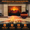 Electric Fireplace Heater With Remote Control Realistic Lemonwood Ember Bed 3 Modes Quiet Indoor I 5