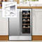 Freestanding And BuiltIn Beverage And Wine Refrigerator With LED Lights Dual Zone Temperature Contr 6