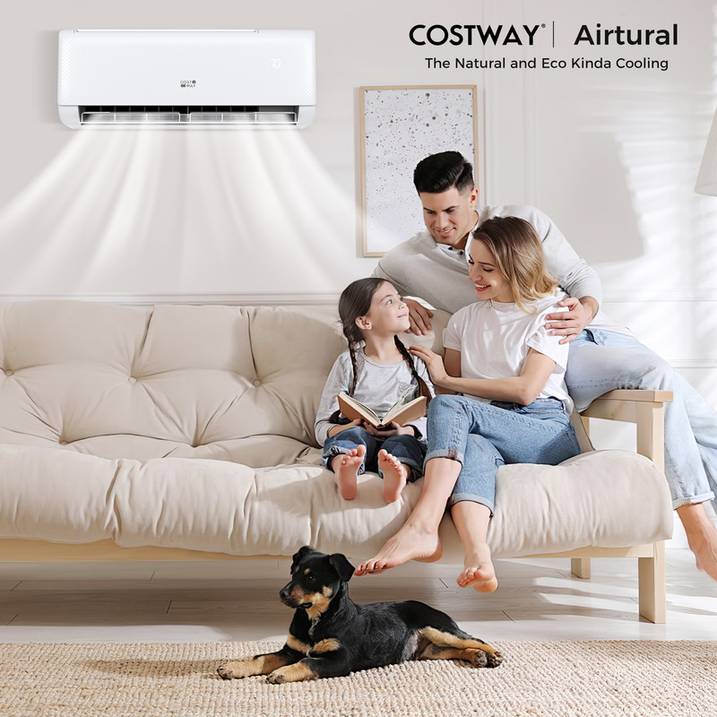 Airtural BTU SEER2 Ductless Mini Split Air Conditioner Heater Energy Star WiFi Enabled HVAC System 1