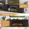 Fireplace TV Stand For TVs With Storage Cabinets Adjustable Shelves  Electric Heater Insert Modern  6