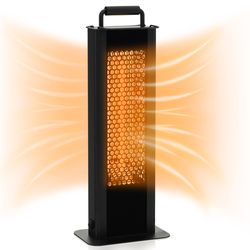ip65 waterproof aluminum heater with double-sided heating, quiet infrared patio heater with overheat protection