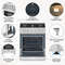 Natural Gas Range With Burners Cooktop Freestanding Oven With Convection Storage Drawer 7