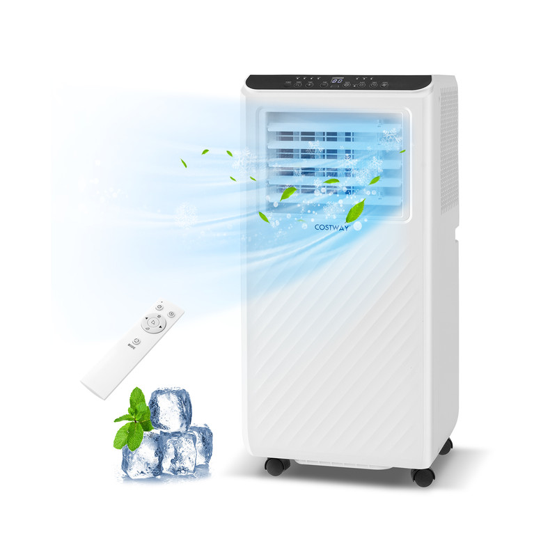 8,000/10,000 BTU Portable Air Conditioner – 3-in-1 Floor AC Unit with Fan & Dehumidifier for Rooms Up to 250 Sq.Ft
