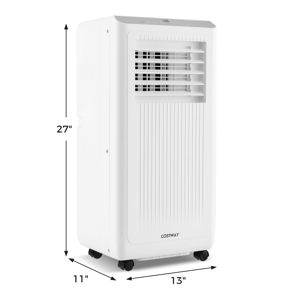 8000/10000 BTU Portable Air Conditioner – 3-in-1 AC Unit with Fan & Dehumidifier for Rooms up to 350 Sq.Ft