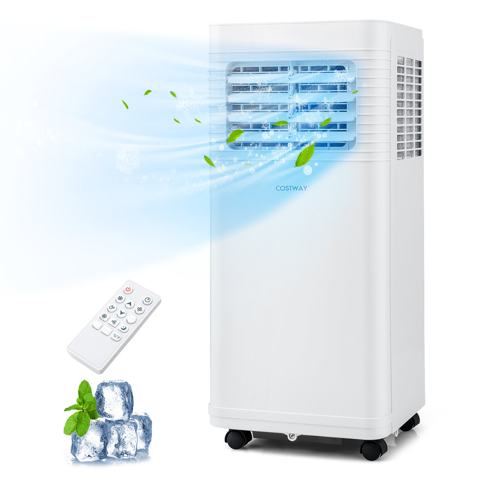 8000/9000 BTU Portable Air Conditioner, 3-in-1 AC Unit with Fan & Dehumidifier for Rooms Up to 300 Sq. Ft