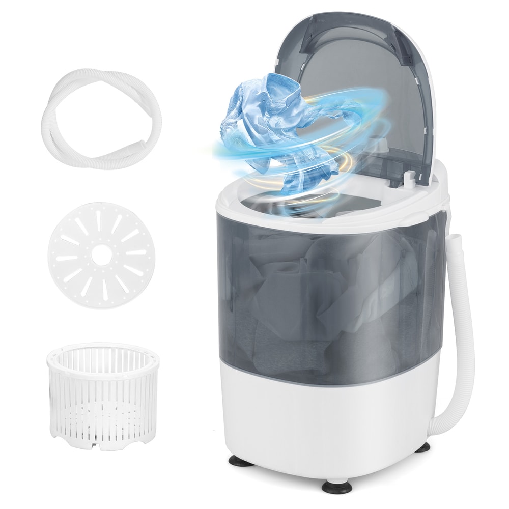 Portable Mini Washing Machine – Semi-Automatic Washer & Spinner Combo with Single Tub for Compact Spaces