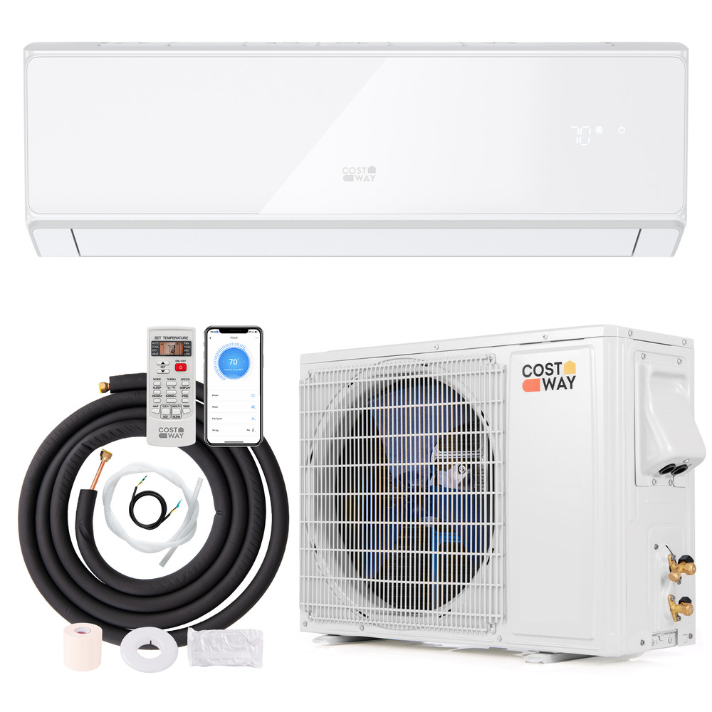 12000 BTU 22 SEER2 208-230V WiFi Mini Split Air Conditioner & Heater, White |Energy-Efficient Inverter AC