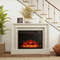 23 Inch Electric Fireplace Insert Heater, Adjustable Flame Color & 1500W Heating for 400 Sq Ft
