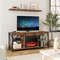 23 Inch Electric Fireplace Insert Heater, Adjustable Flame Color & 1500W Heating for 400 Sq Ft