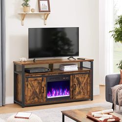 18 inch electric fireplace insert, fireplace heater with overheat protection & remote control