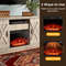 23 Inch Electric Fireplace Insert Heater, Adjustable Flame Color & 1500W Heating for 400 Sq Ft