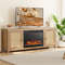 23-Inch 750W/1500W Electric Fireplace Heater with Adjustable Flame Color & Brightness – Realistic & Energy-Efficient