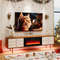 36-Inch Electric Fireplace Heater – Recessed Wall-Mounted with LED Strip Lights & Remote Control