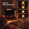 23 Inch 3-Sided Electric Fireplace Insert, 1500W Recessed Fireplace with Adjustable Flame & Remote