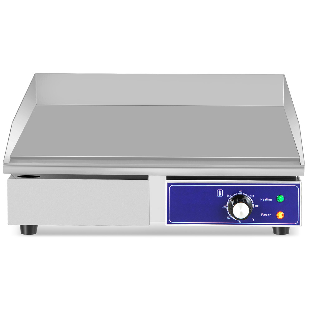 Stainless Steel Countertop Griddle, 2000W 110V Electric Grill for Commercial Use