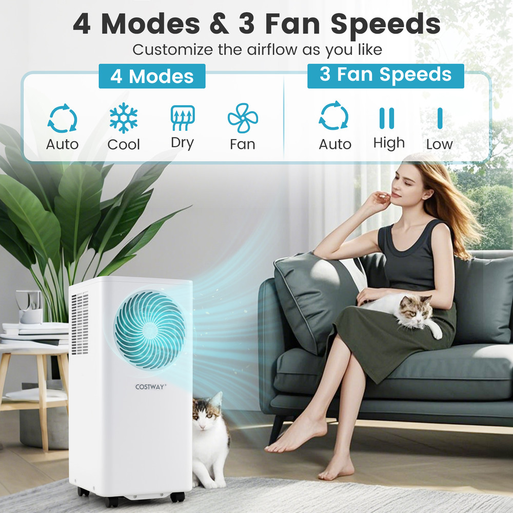 Portable Air Conditioner 3in1 10000 BTU Stand Up AC Unit With Dehumidifier  Remote 1