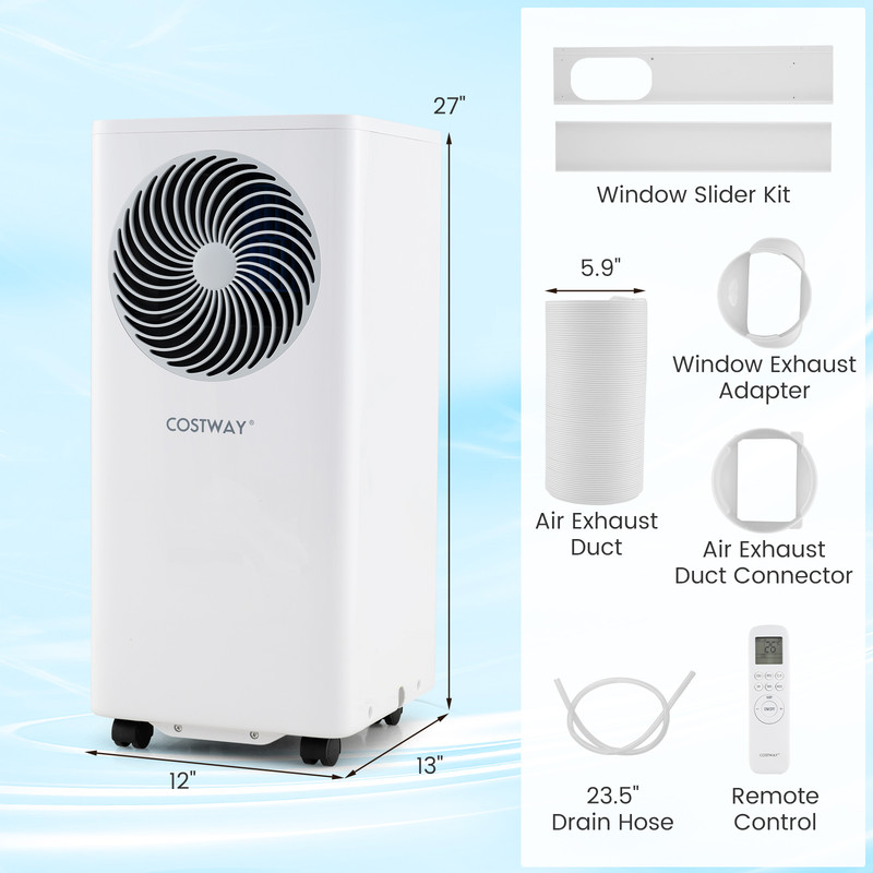 Portable Air Conditioner 3in1 10000 BTU Stand Up AC Unit With Dehumidifier  Remote 6