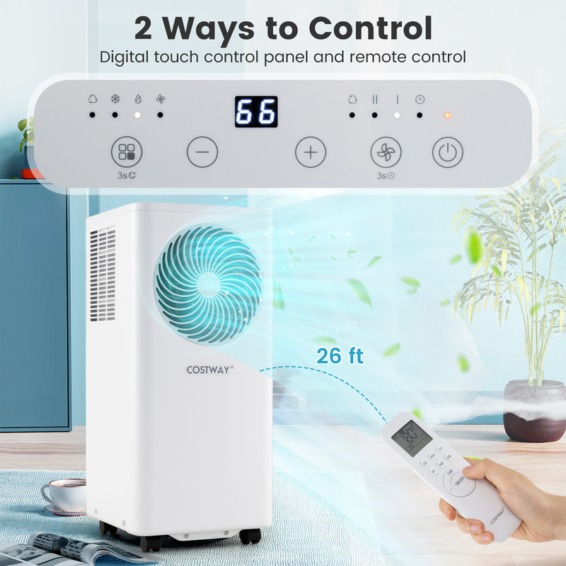 Portable Air Conditioner 3in1 10000 BTU Stand Up AC Unit With Dehumidifier  Remote 3