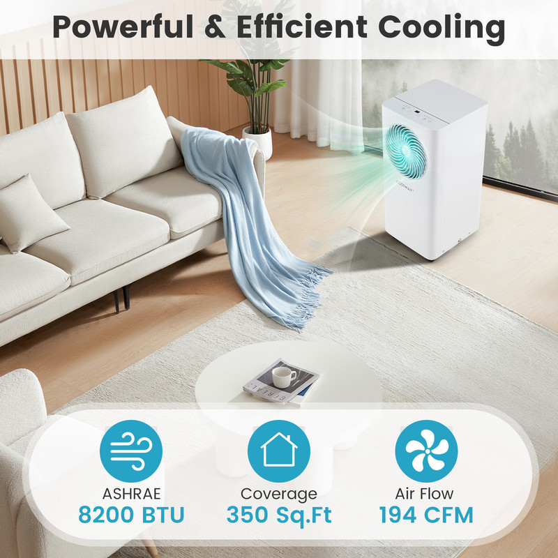 Portable Air Conditioner 3in1 10000 BTU Stand Up AC Unit With Dehumidifier  Remote 4