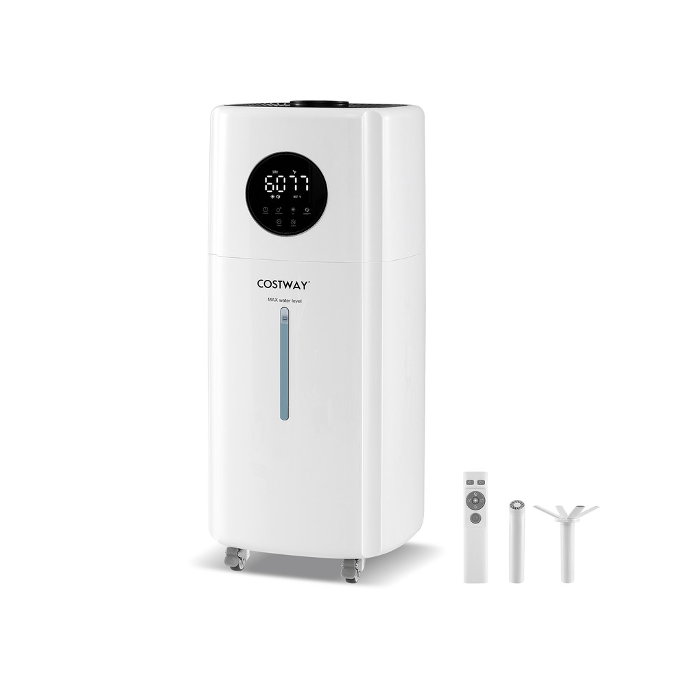 55Gal Humidifier For Large Room With 360 Nozzles  Wheels HighCapacity Cool Mist 1
