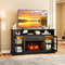 Fireplace TV Stand with Remote & Thermostat, Holds TVs Up to 50 Inches