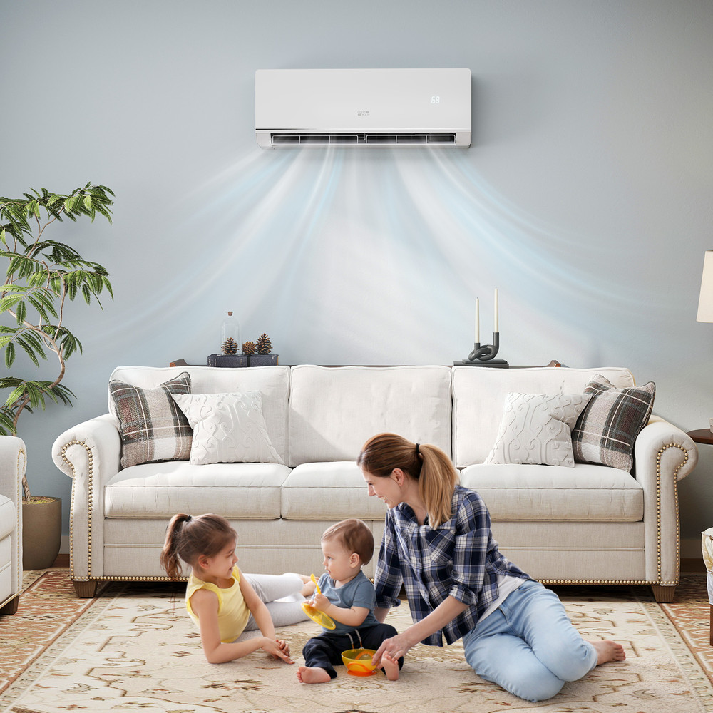 12000 BTU 24 SEER2 Ductless Mini Split AC & Heater, Energy Star Certified, WiFi Enabled