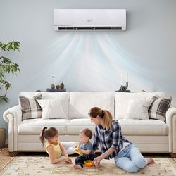 18000 btu 25 seer2 mini split air conditioner & heater, energy star certified, wifi compatible