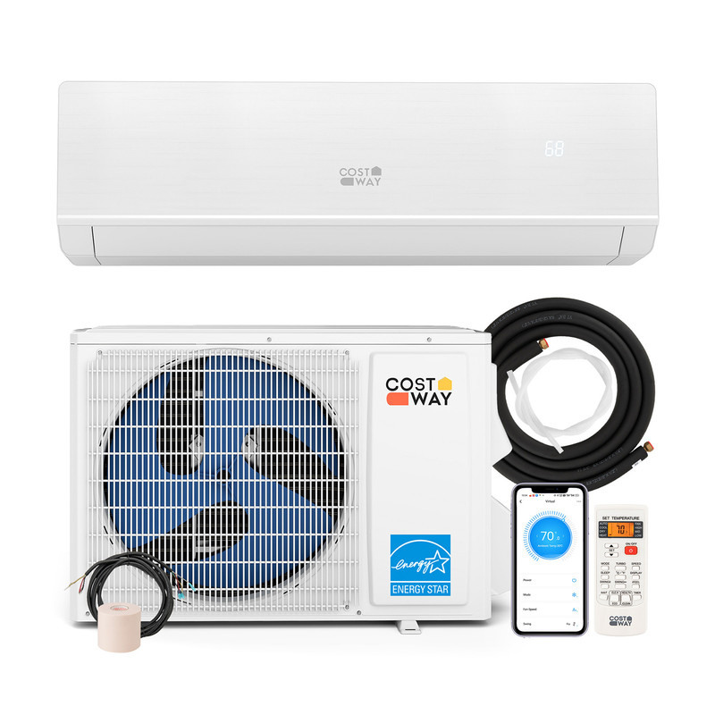 18000 BTU 25 SEER2 Mini Split Air Conditioner  Heater Energy Star Certified WiFi Compatible 3