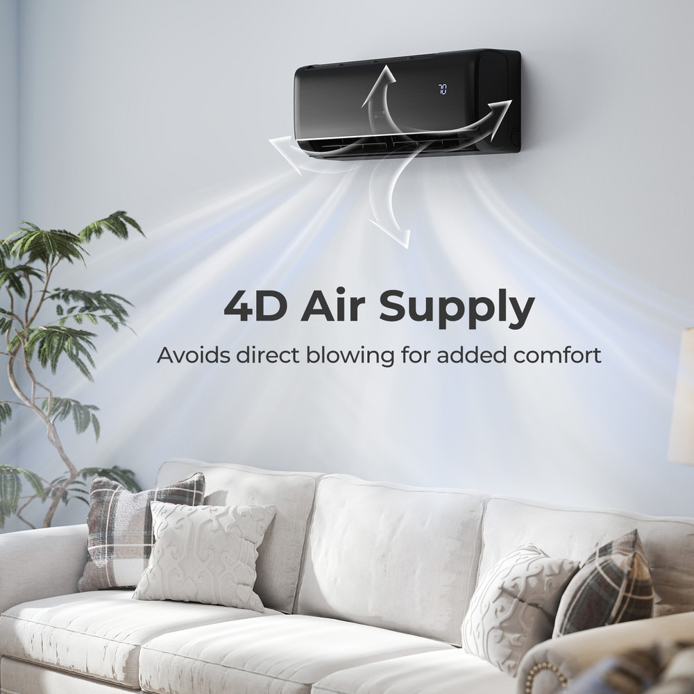 9100 BTU 205 SEER2 WiFi Mini Split AC 115V AlexaCompatible EnergyEfficient Cooling 1