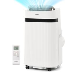12000 btu portable air conditioner, 3-in-1 cooling, fan & dehumidifier (energy-saving)