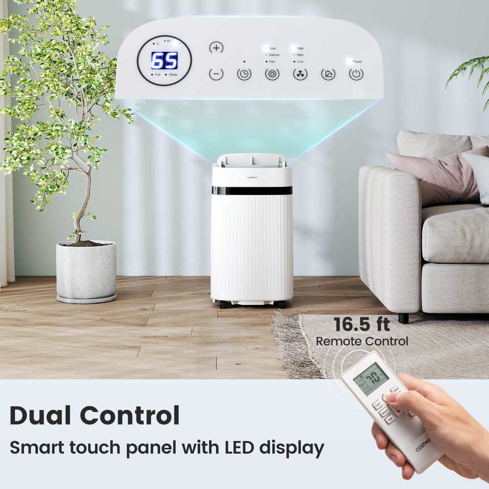 12000 BTU Portable Air Conditioner 3in1 Cooling Fan Dehumidifier EnergySaving 5