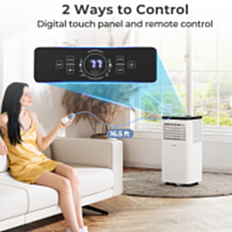 Portable AC Unit, 8000/10000 BTU 3-in-1 Floor Air Conditioner for Home & Office