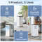 Portable AC Unit, 8000/10000 BTU 3-in-1 Floor Air Conditioner for Home & Office